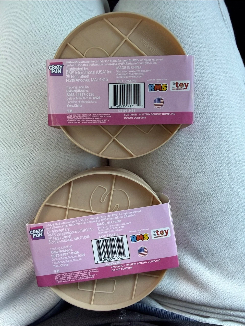 Mystery Dumpling Pork Bun Edition Kids Toy - Pink Box with Beige Steamer
